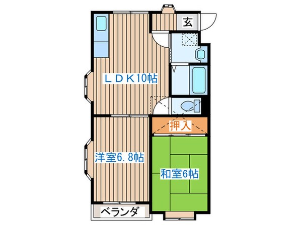 キャッスルESの物件間取画像